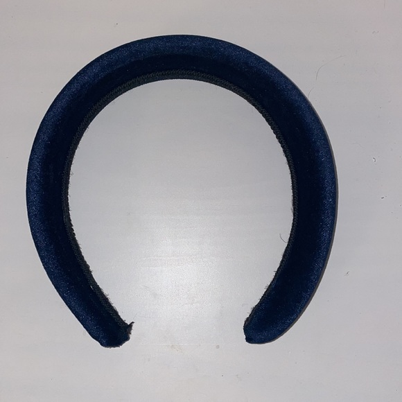 Tristan dark blue velvet-like headband - Picture 4 of 4